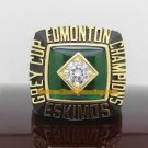 Free Shipping CFL 1982 Edmonton Eskimos The 70th Grey Cup Championship Ring