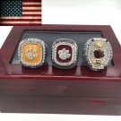 2017 hot sale 3pcs/set Clemson tigers ring Orange Bowl Championship Rings S