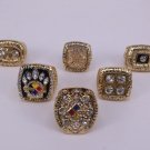US Size 10.5! (6pcs) 1974 1975 1978 1979 2005 2008 Pittsburgh Steelers Supe