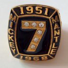 1951 1968 mickey mantle 536 homeruns world championship ring-in Rings from