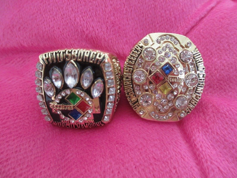 Drop Shipping 2pcs/lot Drop Shipping 2005 2014  Super Bowl Pittsburgh Steel