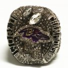 Factory price 2012 Baltimore Ravens Championship rings replica size 7 to 13
