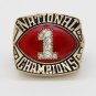Red Man Crystal Ring NCAA National University League 1985 Oklahoma Univers
