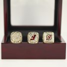 1995 2000 2003 NEW JERSEY DEVILS STANLEY CUP CHAMPIONSHIP RING, 3 RINGS AS