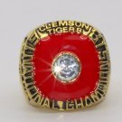 1981 orange bowl clemson tigers world championship ring # TUTTLE-in Rings f