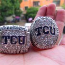 NCAA 2014 2015 TCU Horned Frogs Big 12 Championship Ring solid Set 2 Togeth