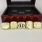 San Francisco 49ers world series championship rings 5pcs/set 1981 1984 1988