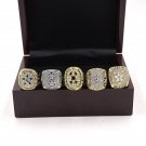5Pcs/Lot 1971/1977/1992/1993/1995 DALLAS COWBOYS SUPER BOWL CHAMPIONSHIP RI