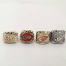 Full Set(4pcs) 1997 1998 2002 2008 DETROIT RED WINGS NHL Stanley Cup Champi