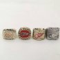 Full Set(4pcs) 1997 1998 2002 2008 DETROIT RED WINGS NHL Stanley Cup Champi