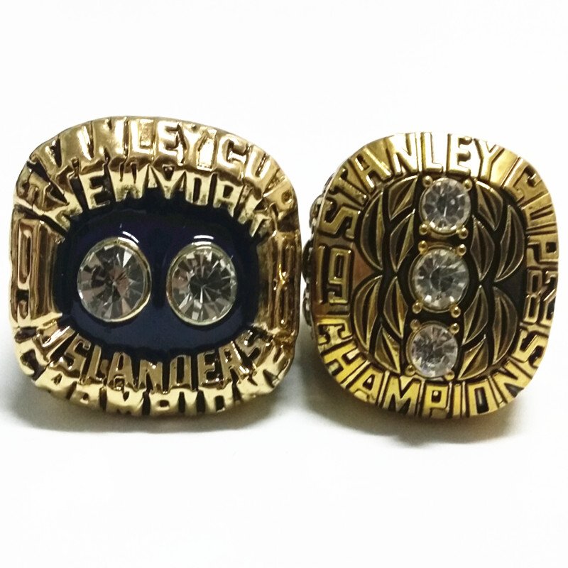 2pcs/set High quality factory wholesale price 1981 1982 New York Islanders