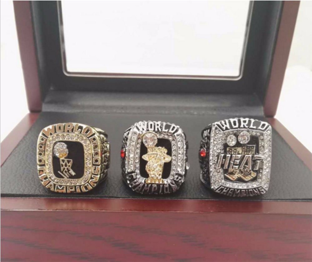 Who Can Beat Our Rings, High Quality 3 Years 2006 2012 2013 Miami Heat bask