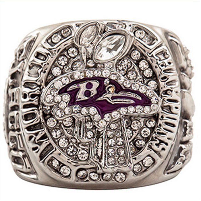 Wholesale 2012 Super Bowl Baltimore Ravens Zinc Alloy silver plated Custom
