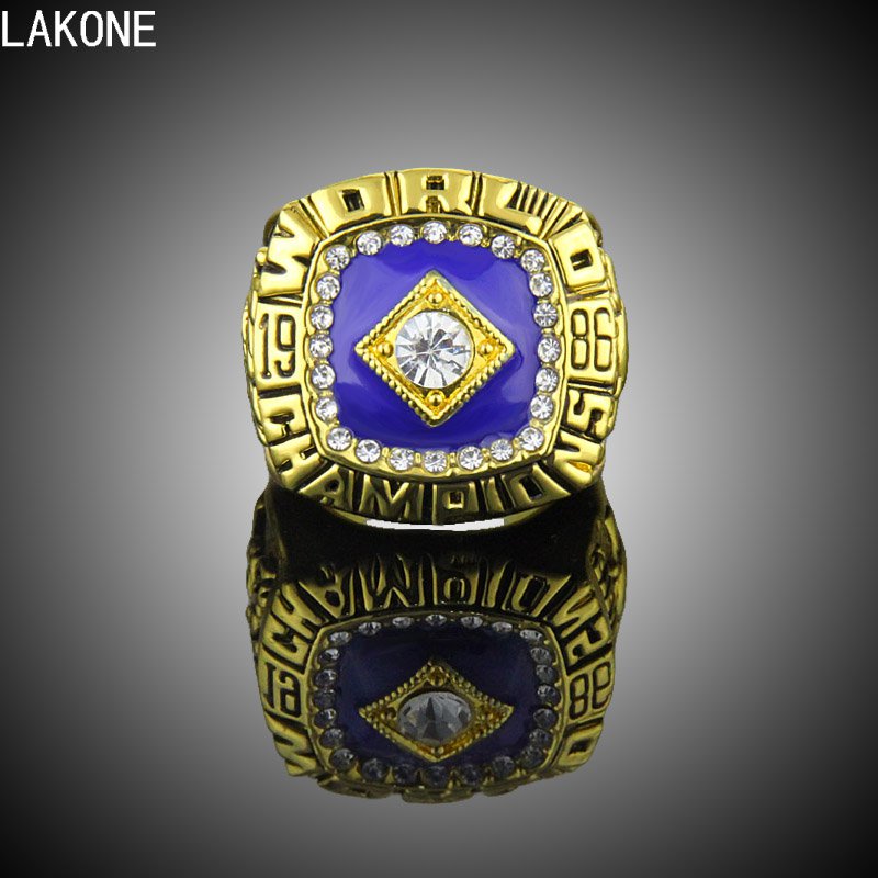 LAKONE Champions ring, 1986 New York Mets World Championship Ring, sports f