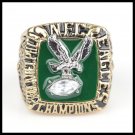 NFC 1980 PHILADELPHIA EAGLES NATIONAL FOOTBALL CHAMPIONSHIP RING MEN US SIZ