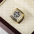Team Logo wooden case 2009 New Orleans Saints Super Bowl Championship Ring