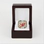 2002 NHL Detroit Red Wings Stanley Cup Championship Ring With Wooden Box Fa