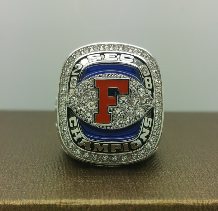 Year 2008 FLORIDA GATORS SEC National College Championship Ring 8 14 Size F