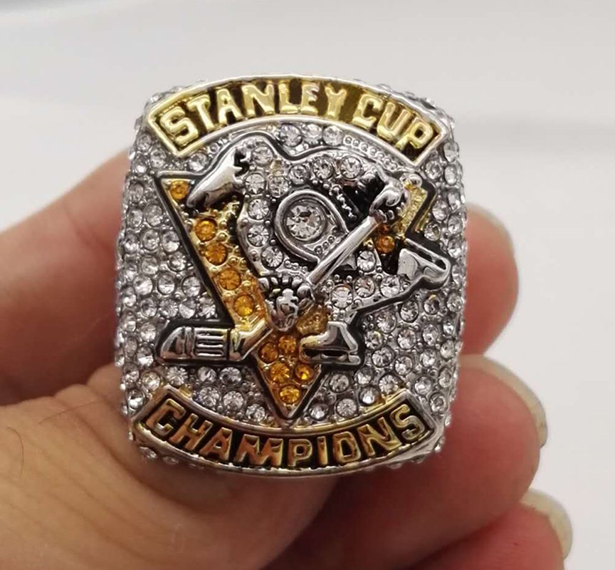 Drop shipping High Quality Stanley Cup Ring 2017 Pittsburgh Penguins Zinc A