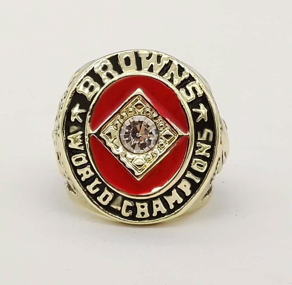 Free Shipping High Quality 1964 Cleveland Browns Jim Brown Championship Rin