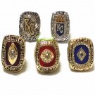 5pcs/set 1966 1969 1985 2014 2015 Kansas City Royals world series champions