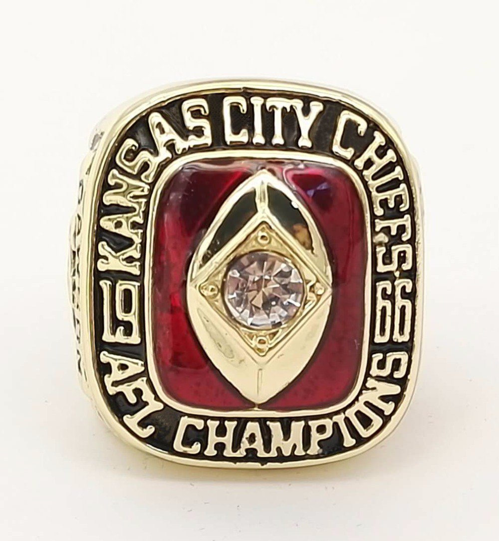 Factory direct sale Replica AFL Kansas City 1966 championship ring-in Rings