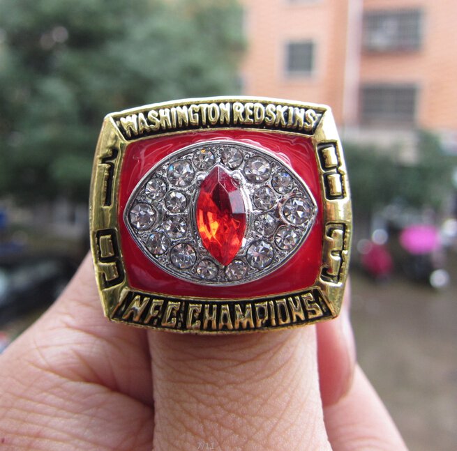 High Quality NFC 1983 Washington Redskins Super Bowl championship ring Size