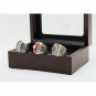 Gorgeous Ring sets with Wooden Boxes Replica Baseball Copper 3pcs/packs Lou