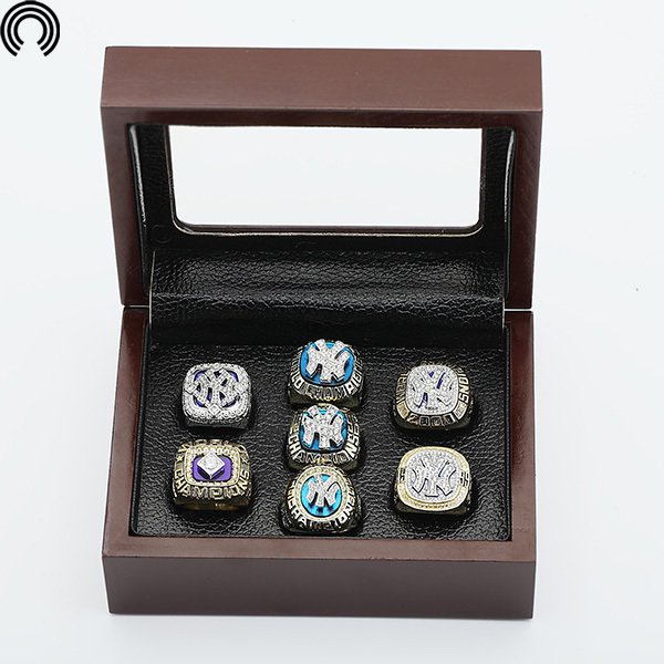 yankees ring set factory sales Ring sets with Wooden Boxes Replica Baseball