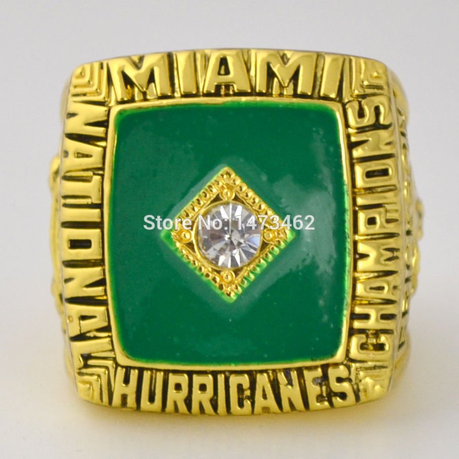 high quality 1987 Miami Hurricanes National Championship Ring Orange Bowl N
