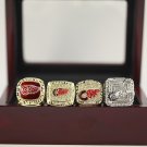 1997 1998 2002 2008 DETROIT RED WINGS STANLEY CUP CHAMPIONSHIP RING, 4 RING