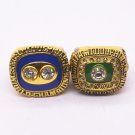 1972 1973 miami dolphins super bowl world series championship ring 2pcs/lot