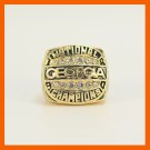 1980 GEORGIA BULL DOGS CHAMPIONSHIP RING REPLICA RODGERS SOLID RING DROP SH