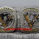 IN STOCK One Set 2 PCS 2016 and 2017 Pittsburgh Penguins Hockey Stanely Cup