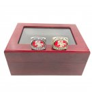 two pcs/set Replica Super Bowl NFC 2012 San Francisco 49ers Championship Ri