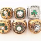 Fast shipping 1968 1969 1981 1984 1986 2008  celtics  championship ring 6 p