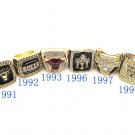 1991,1992,1993,1996,1997,1998 Chicago Bulls replica solid championship ring