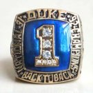 Duke Blue Devils Krzyzewski 1992 College Basketball National Championship Ring