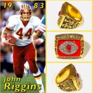 Washington Redskins John Riggins 1983 Championship Ring Size 11