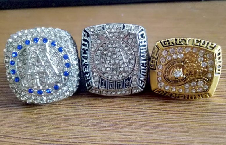 2017-2012-1996 Toronto Argonauts World Series Championship ring size11