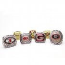1980-2002-2003-2005-2005-2008-2018 Georgia Bulldog World Series Championship ring size11