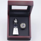 2021 RAMS Championship ring and NFL Trophy