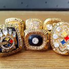 1975/1975/1974/1987/2005/2008 Pittsburgh Steelers Super Bowl Championship ring size11
