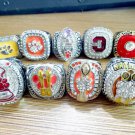 1981-2011-2014-2015-2015-2016-2017-2018-2019 Clemson Tigers World Series Championship ring size11