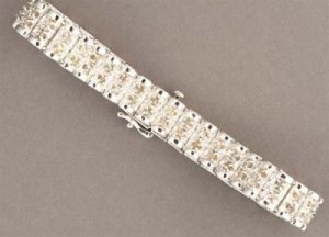 3 ctw. Diamond Sterling Silver Bracelet
