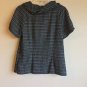 Classiques Entier S Cowl Neck Sweater Top Wool Jacket Gray Black Check Belted
