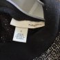 Nordstrom Halogen Mixed Media Sheath Dress 2 Black Gray Tweed Short Sleeve Crew
