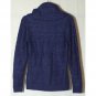 Classiques Entier XS PXS Solid Blue Purple Cowl Neck Sweater Long Sleeve Wool PP