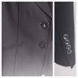 $199 NWOT Talbot's 2P Blazer Jacket Black Crepe V-Neck Double Button Italy USA 2