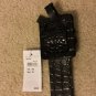 $38 NWT Steven by Steve Madden Black Croc Embossed Belt 1.5" x 34.5" S/M Leather